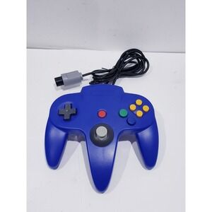 Blue Controller Gamepad Joystick for N64 Console (Firm Joystick)